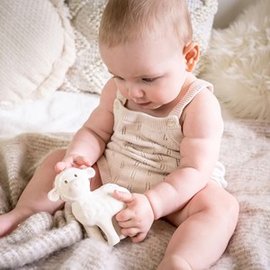 Hochet et jeu de dentition agneau