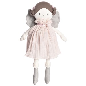 Peluche fée coton bio Argenté