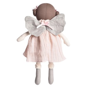 Peluche fée coton bio Argenté