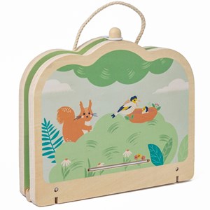 Livre pop-up forêt en bois