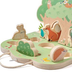 Livre pop-up forêt en bois