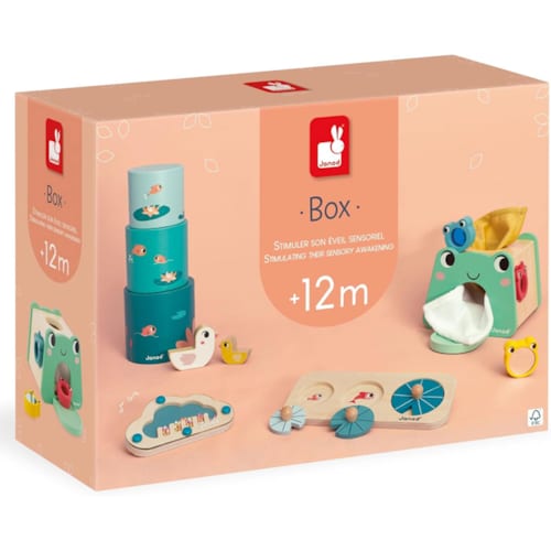 Janod - Coffret jeux d'éveil sensoriel Janod