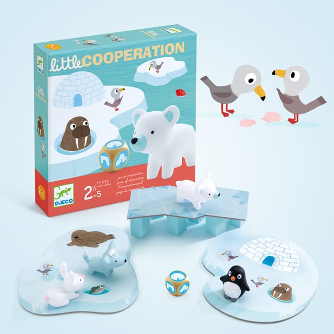 Little Coopération Jeu éducatif et coopératif sur le thème de la banquise Djeco (Djeco) - Image 1