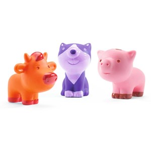 Jeu d'empilage cubes et animaux Topanifarm dès 18 mois Djeco