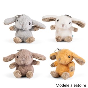 Peluche porte-clé lapin pour enfants coloris aléatoire