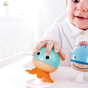 Coffret 5 jouets d'éveil sensoriel en bois Hape