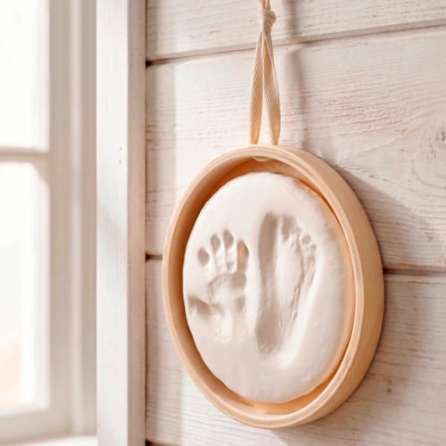 Nature & Découvertes - Kit empreintes de bébé format médaillon à suspendre