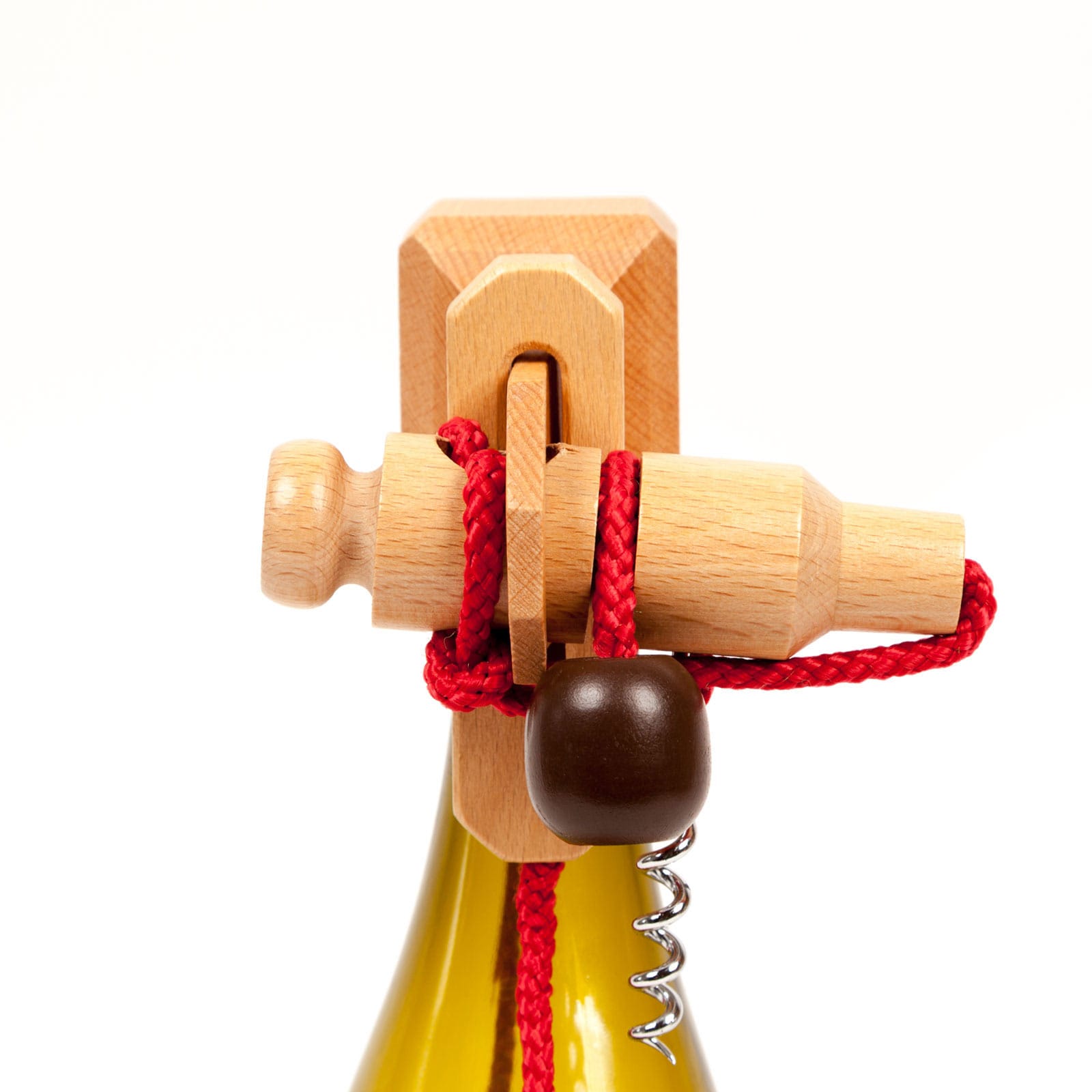 Casse-tête Grape Escape bouteille de vin en bois puzzle Casse-tête