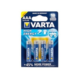 4 piles LR03 AAA High Energy Varta