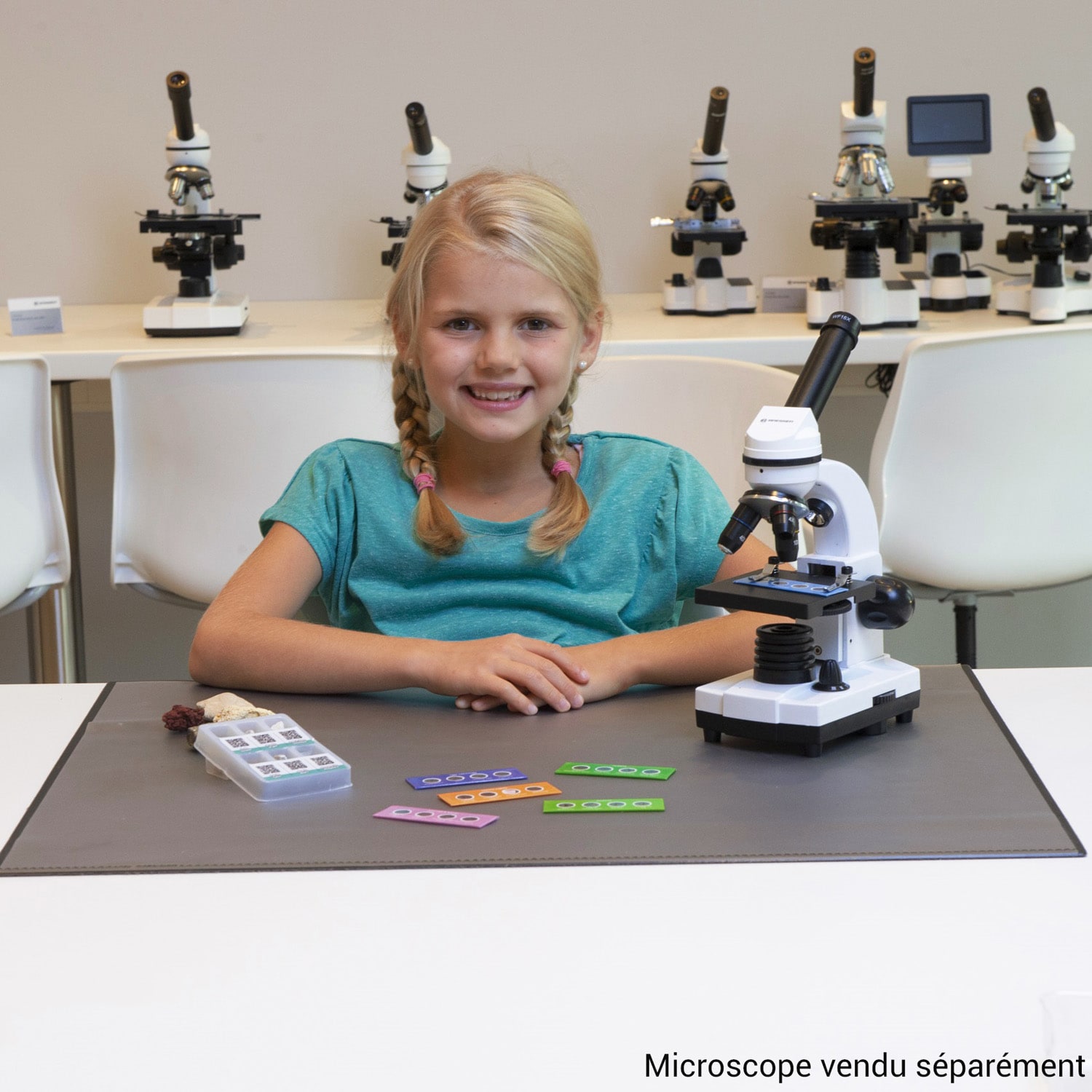 Lames de microscope préparées - ensemble biologie - Funique