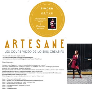 Machine à coudre Singer, sac et cours