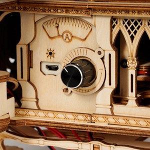 Maquette en bois gramophone