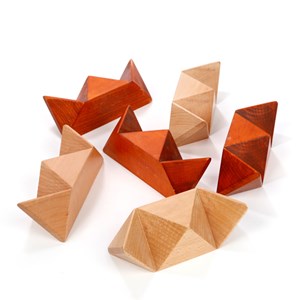 Grand casse-tête en bois étoile