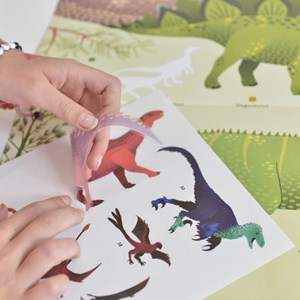 Poster stickers dinosaures Poppik