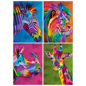 Puzzle 4 en 1 Savane