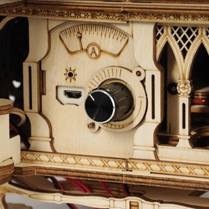 Maquette gramophone en bois