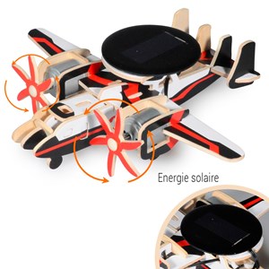 Maquette avion solaire en bois