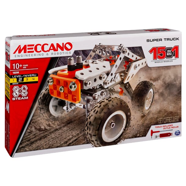 MECCANO Coffret de construction Malette 5 modèles 10 ans + 437 pièces 23201