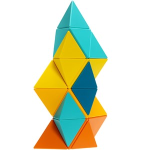 Jeu de construction magnétique Trido M Jaune