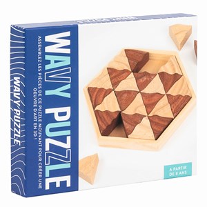 Casse-tête vagues en bois