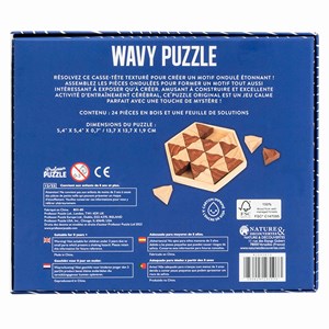 Casse-tête vagues en bois