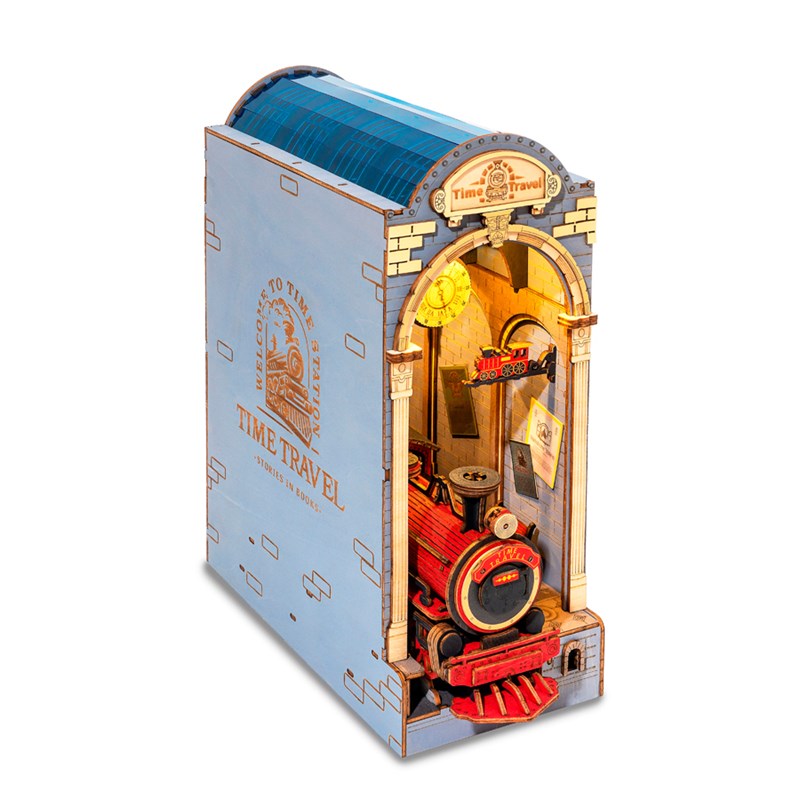 Maquette 3D serre-livre Locomotive
