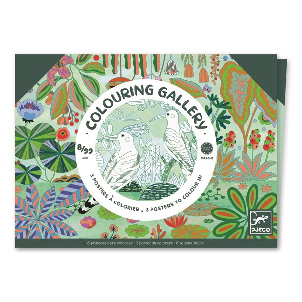 Djeco - Coffret coloriage oiseaux