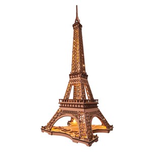 Maquette Tour Eiffel lumineuse en bois