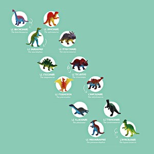 Coffret 12 œufs de dinosaures