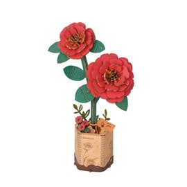 Maquette camelia rouge