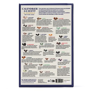 Calendrier de l'Avent 24 minéraux à collectionner