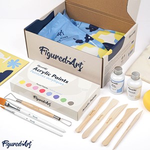 Kit de poterie argile autodurcissante