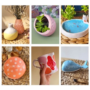 Kit de poterie argile autodurcissante