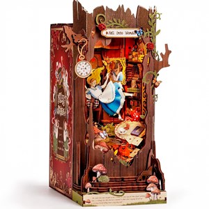 Maquette serre-livres éclairée Alice au Pays des Merveilles 300 pièces Rolife