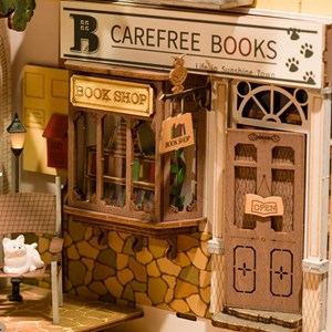 Maquette serre-livres lumineuse en bois Prague Rolife