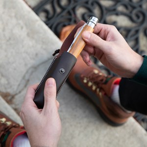 Opinel bois d'olivier avec étui