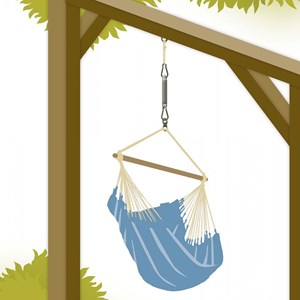 Accroche chaise-hamac ressort