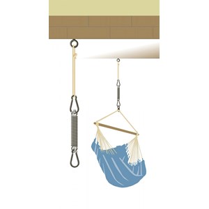 Accroche chaise-hamac ressort