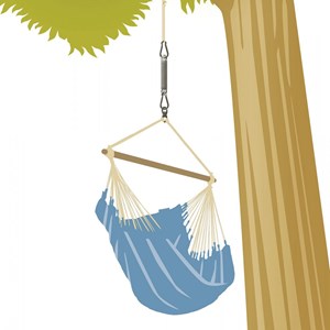 Accroche chaise-hamac ressort