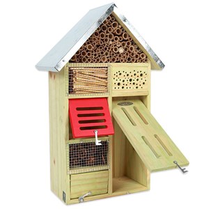 Hôtel à insectes en bois