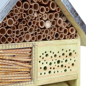 Hôtel à insectes en bois