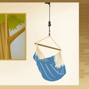 Set de fixation pour chaise-hamac