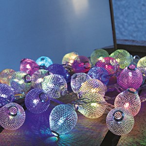 Guirlande ronde couleurs scintillantes