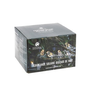 Guirlande solaire Oiseaux de nuit