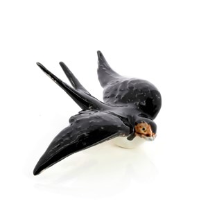 Hirondelle en faïence décorative GM