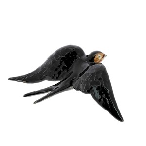 Hirondelle en faïence décorative GM