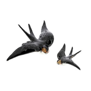 Hirondelle en faïence décorative GM