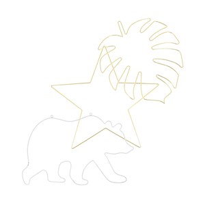 Set de 3 formes décoratives à suspendre