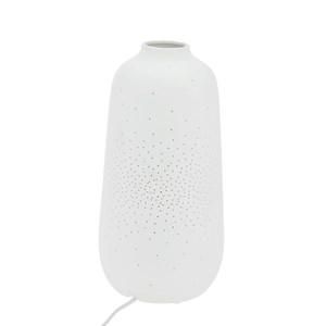Vase et lampe en céramique blanc