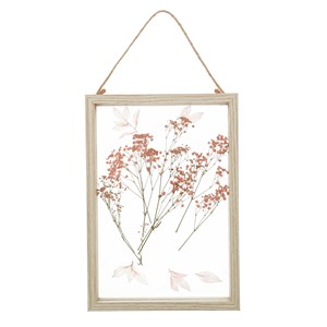 Grand cadre de fleurs séchées